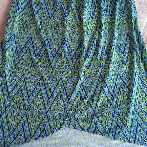 Jennifer Lopez strapless dress like new, blue multicolor, size M