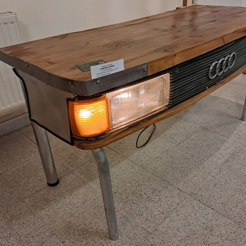 Audi 100 desk new from old car parts