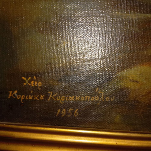 Handmade oil painting of Christ 1956 like new