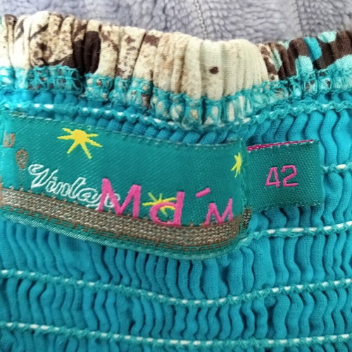Md'M dress like new, turquoise, sizes M to XL