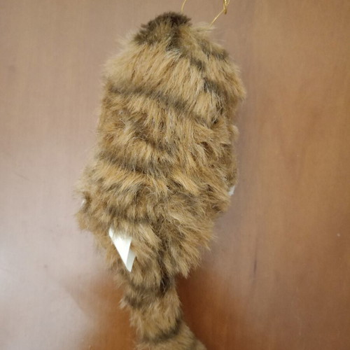 Vintage Plush Cat Hanging Toy used, realistic tiger design