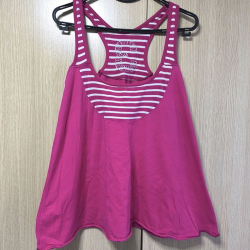 Blouse with straps XL pink like new