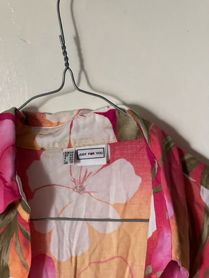 Πουκάμισο floral νέο, μέγεθος M, ροζ