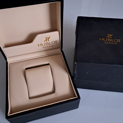 Empty watch boxes and cases from luxury brands