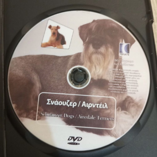 Schnauzer Airedale DVD like new, dubbed