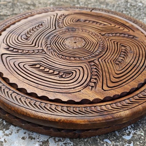 Orntervier Wooden Serving Tray for Nuts used