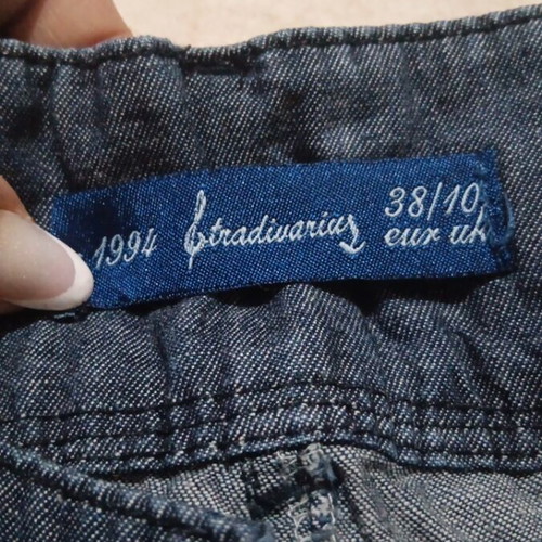 Stradivarius jeans with elastic cuffs, size M 38 10, blue