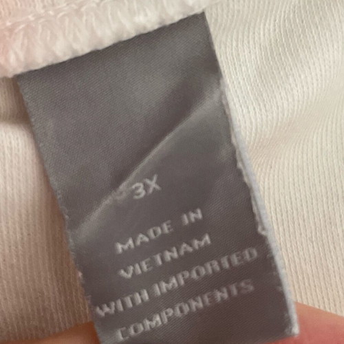Long-sleeve blouse used, white, size XXXL