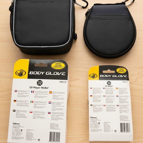 Body Glove CD/DVD Cases set of 2 new, protective and portable