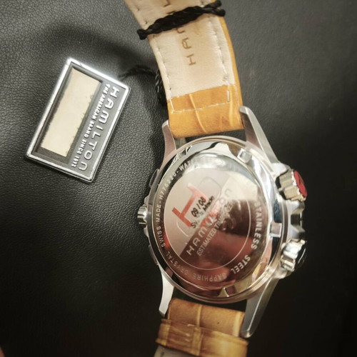 Hamilton Jazzmaster H776220 42mm men's watch new, brown leather