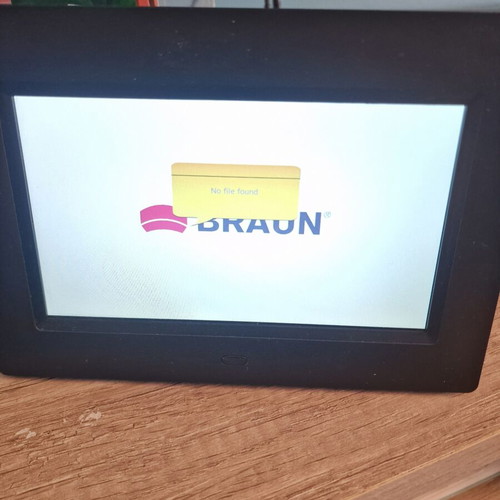 Braun electronic photo frame new