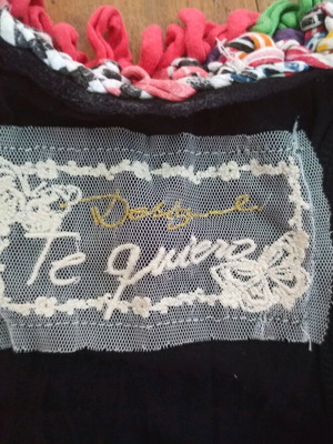 Desigual sleeveless blouse Large like new with colorful details and embroidery