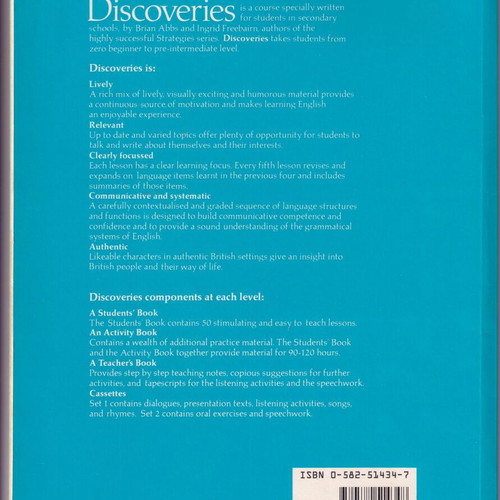 Discoveries Student's Book 3 and Activity Book 3 used, English
