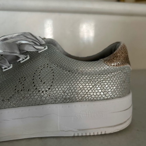 S. Oliver women's silver sneakers size 36