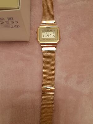 Casio vintage χρυσό ρολόι unisex, σαν καινούργιο