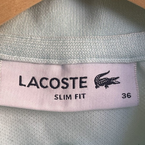 Lacoste women's polo shirt like new, size small, green turquoise