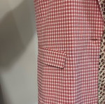 Zara blazer size M gingham pink and white like new