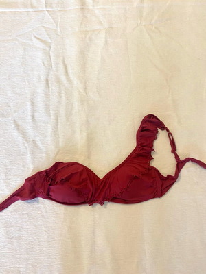 Yamamay swimsuit brick red new, strapless one shoulder, size M