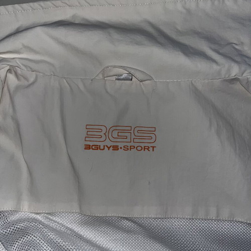 3Guys Vintage Windbreaker white size Large like new