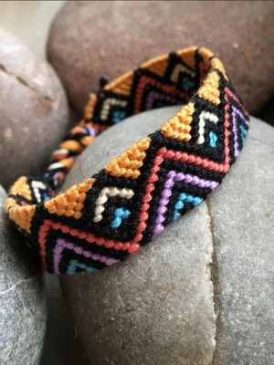 Macrame bracelet made to order in any color combination