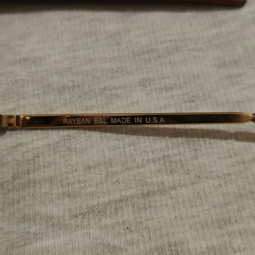 Ray-Ban B,L Usa sunglasses like new, gold color