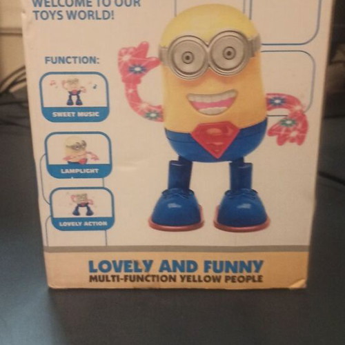 Minion vintage figure with movement and lights used