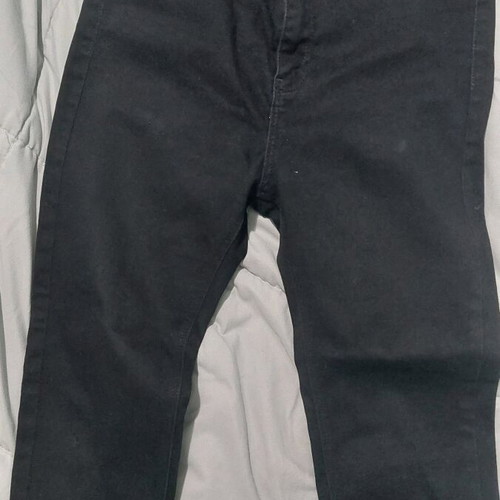 Stradivarius black super high waist skinny jeans like new, size 38