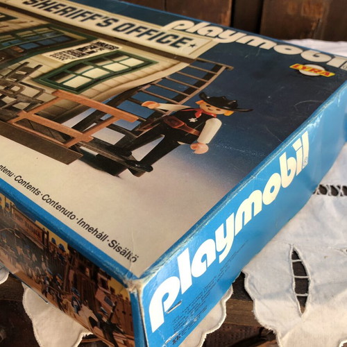 Vintage Playmobil 3423 Western Sheriff's Office used with box and foam