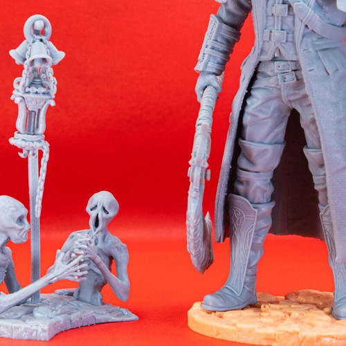 Bloodborne 3D printed figure unpainted made to order
