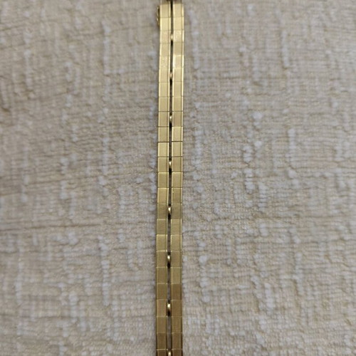 Vintage Amer KJ Rolled Gold Cuff Bracelet used