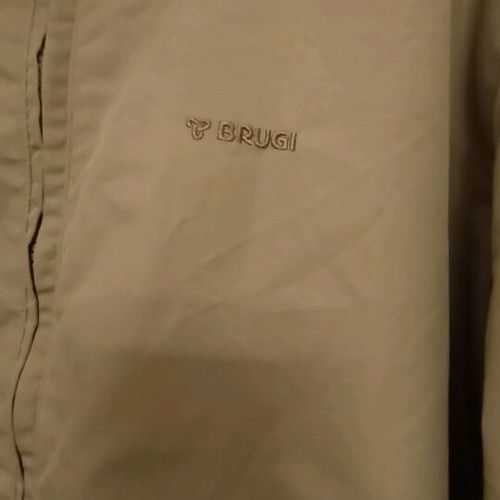 Brugi jacket like new, thin waterproof windbreaker khaki with hood size L