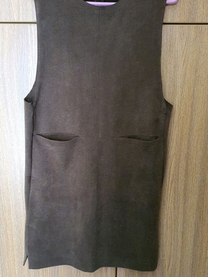 Zara suede-type dress brown like new, size M