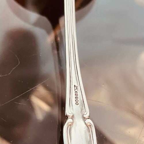 Silver 800 German Serving Spoons like new