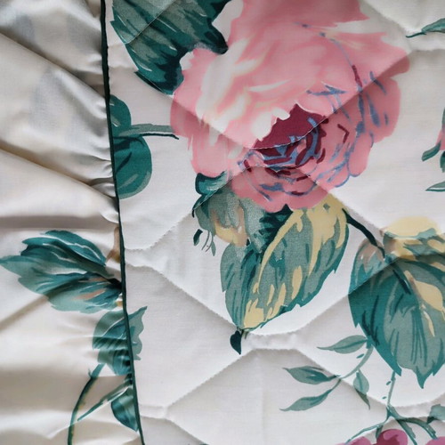 American double quilt 180 percale, reversible floral design new