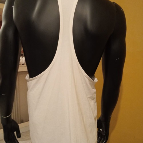 Gymshark sleeveless fitness t-shirt M, like new, white