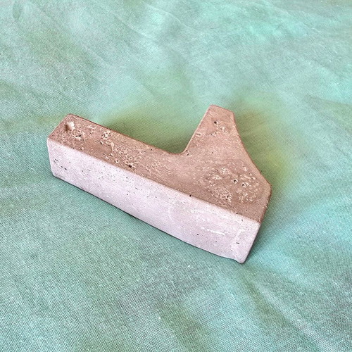 Concrete number 1 decorative handmade piece