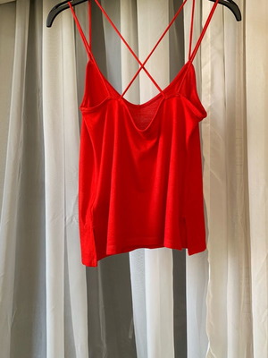 Camisole top red, like new, H&M Divided, XS