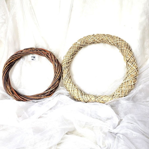Handmade decorative bamboo and natural wreaths like new
