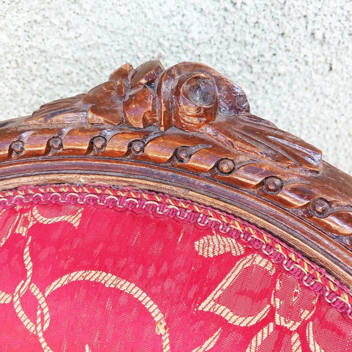 Louis XV chair used, decorative upholstery