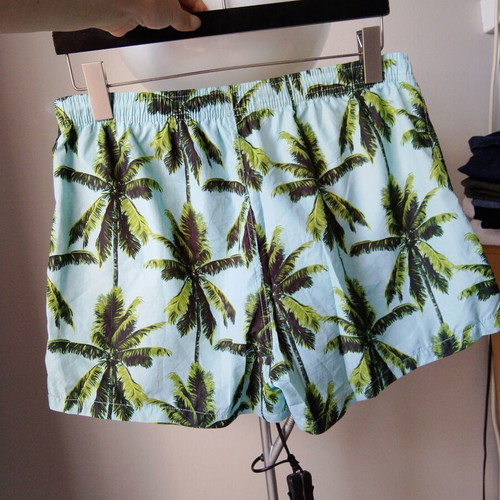 Swim shorts L/XL like new, green and turquoise