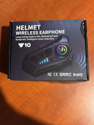 Helmet intercom like new for open face helmet