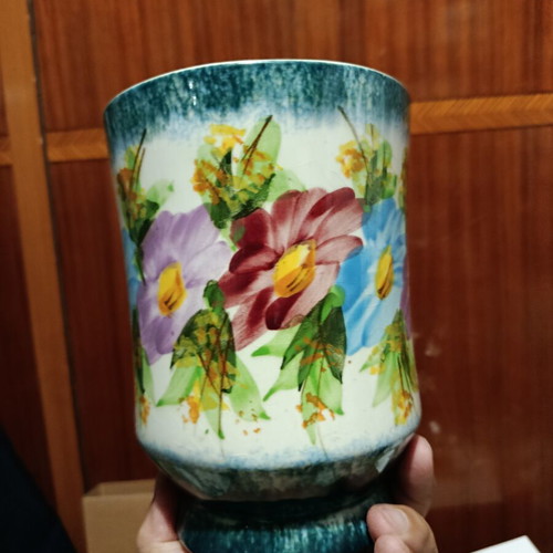 Kerameikos vase like new, vintage ceramic decoration