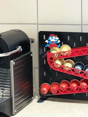 Super Mario stand for Nespresso capsules Nintendo new