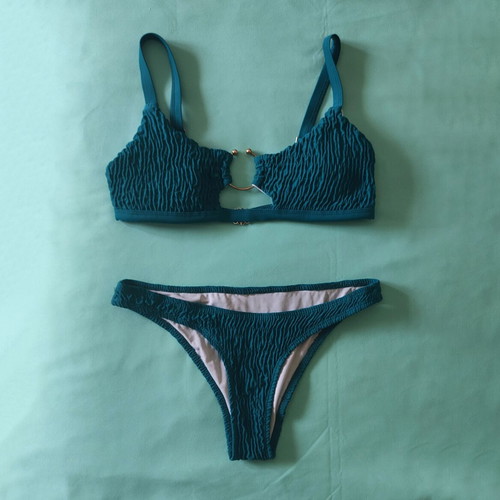 Swimsuit set like new, petrol color, sizes S-M