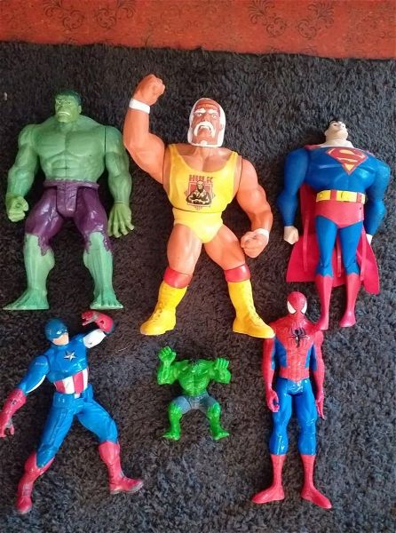  Hulk-Captain america-Spider man - Super man-