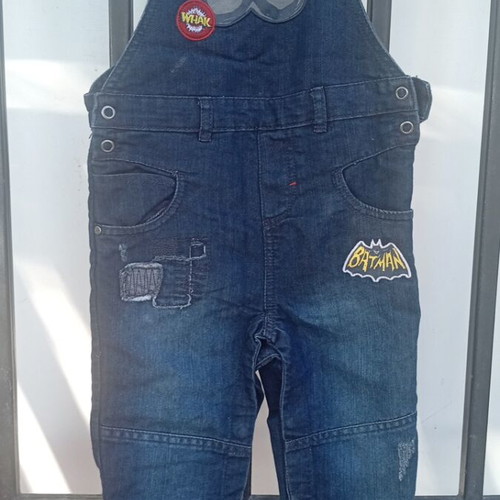 Denim overalls for babies like new, size 23 months, Barman