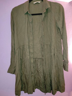 Khaki shirt dress Stradivarius new, size M 38 10