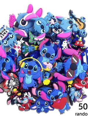 Τυχαία Stitch Jibbitz charms για Crocs, καινούρια, πακέτο 3