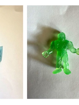 Alien figures collectible pack of 2 from 1980s Lucky Cup ice cream