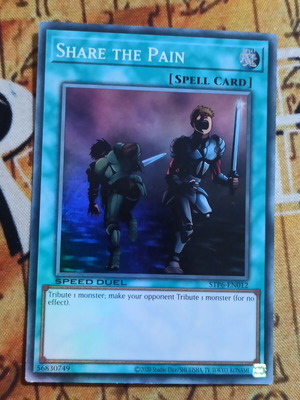 Share The Pain κάρτα Yu-Gi-Oh! σαν καινούργιο, Normal Spell